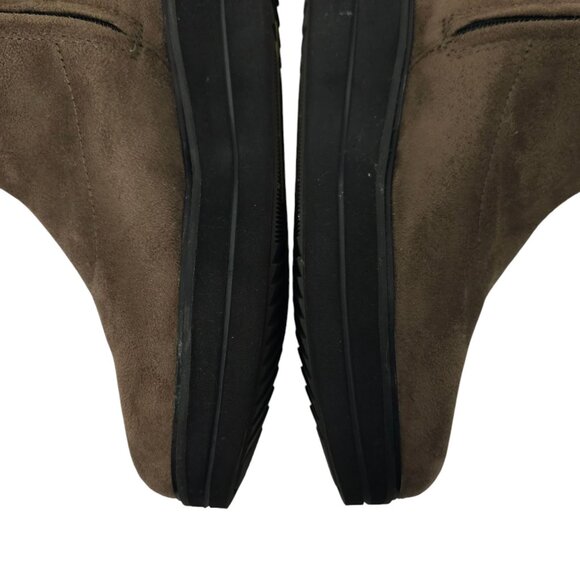 Bussola Portofino Platform Ankle Boot Womens Size US 6.5 EU 37 Side Zip Taupe - Picture 12 of 16